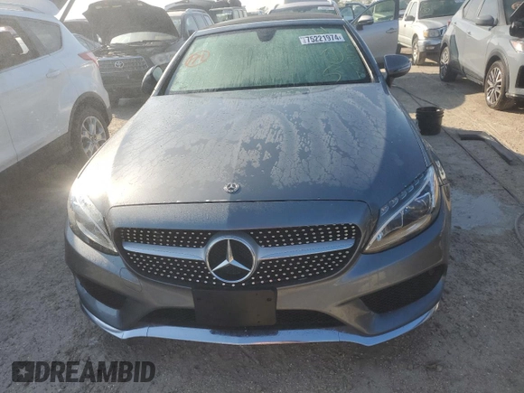 2018 Mercedes-Benz C 300 with VIN WDDWK4JB3JF605971, listed as a Copart auction lot 75221974 with Not Provided miles and Non Repairable. Bid and sale history available at DreamBid. Image 5.
