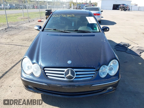 2004 Mercedes-Benz CLK 3.2L with VIN WDBTJ65J44F084713, listed as a IAAI auction lot 42072365 with 127,824 mi miles. Bid and sale history available at carsss.com. Image 12.