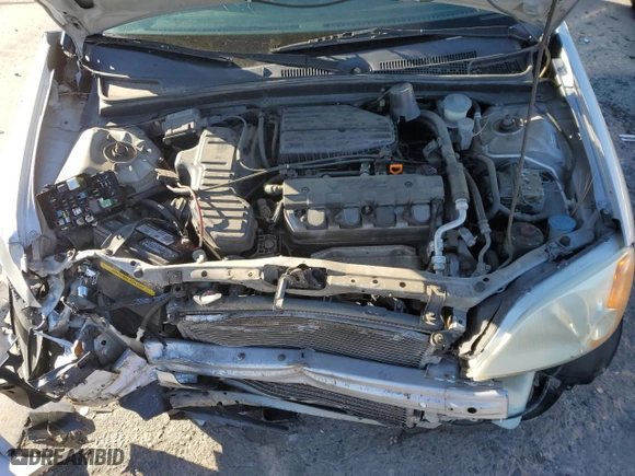 2002 Honda Civic EX with VIN 1HGEM21912L047222, listed as a Copart auction lot 87010634 with 0 mi miles and Salvage Title. Bid and sale history available at carsss.com. Image 11.