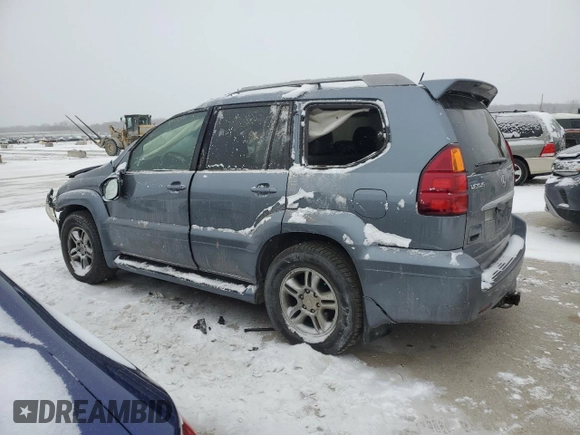 2006 Lexus GX 470 z VIN JTJBT20X460106465, wystawiony jako Copart lot #45705925 z przebiegiem 178 029 mil mil oraz Szkoda całkowita • Salvage title. Historia ofert i sprzedaży dostępna na DreamBid. Obrazek 2.