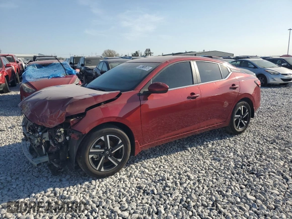 2024 Nissan Sentra SV with VIN 3N1AB8CV4RY323025, listed as a Copart auction lot 50969975 with 12,049 mi miles and Salvage Title. Bid and sale history available at DreamBid. Image 1.