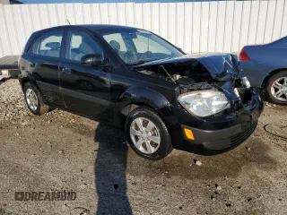 2008 Kia Rio LX with VIN KNADE163986345138, listed as a Copart auction lot 43580185 with 147,067 mi miles and Non Repairable. Bid and sale history available at carsss.com. Image 4.