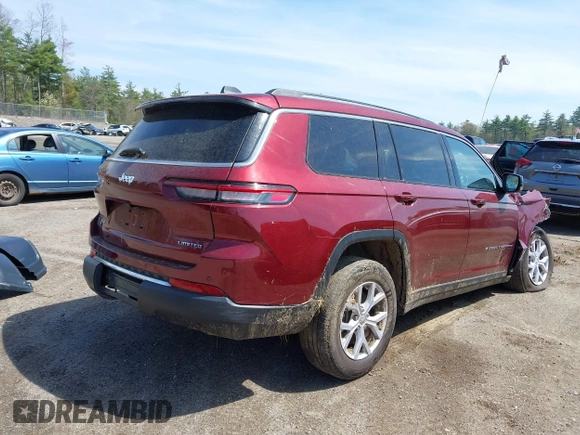 2022 Jeep Grand Cherokee Limited z VIN 1C4RJKBG3N8627259, wystawiony jako IAAI lot #42172872 z przebiegiem 31 822 mil mil oraz . Historia ofert i sprzedaży dostępna na DreamBid. Obrazek 4.