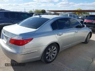 2009 Hyundai Genesis with VIN KMHGC46E69U020402, listed as a IAAI auction lot 42058858 with 180,038 mi miles and . Bid and sale history available at DreamBid. Image 4.