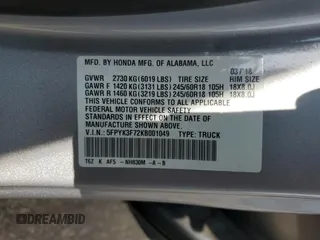 2019 Honda Ridgeline RTL-E z VIN 5FPYK3F72KB001049, wystawiony jako Copart lot #57706765 z przebiegiem 97 722 mil mil oraz Szkoda całkowita • Salvage title. Historia ofert i sprzedaży dostępna na DreamBid. Obrazek 12.