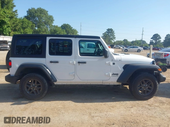2024 Jeep Wrangler Sport S with VIN 1C4PJXDN2RW276247, listed as a IAAI auction lot 42323514 with 19,162 mi miles and . Bid and sale history available at DreamBid. Image 13.