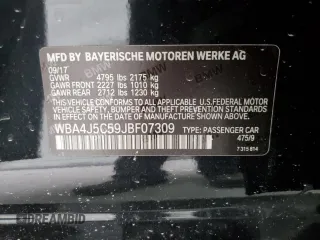 2018 BMW 4 Series 440i with VIN WBA4J5C59JBF07309, listed as a Copart auction lot 74893994 with 89,054 mi miles and Salvage Title. Bid and sale history available at DreamBid. Image 12.
