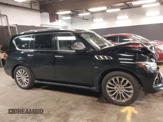 2017 Infiniti QX80 with VIN JN8AZ2NE1H9160930, listed as a IAAI auction lot 42080203 with 92,222 mi miles. Bid and sale history available at carsss.com. Image 13.