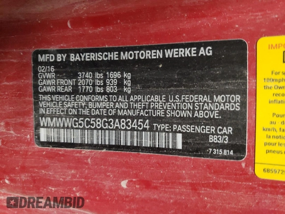 2016 MINI Convertible z VIN WMWWG5C58G3A83454, wystawiony jako Copart lot #41790805 z przebiegiem 62 178 mil mil oraz Tytuł czysty. Historia ofert i sprzedaży dostępna na DreamBid. Obrazek 12.