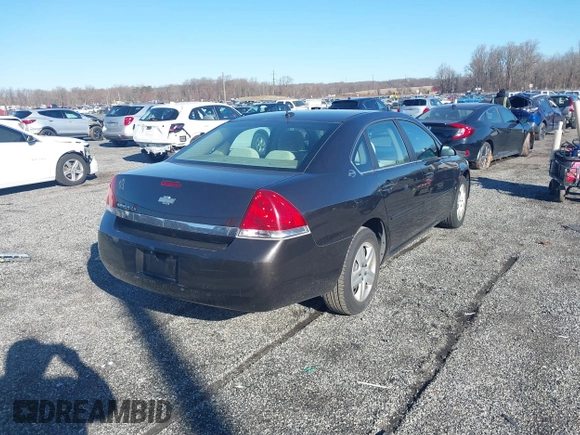 2008 Chevrolet Impala LS with VIN 2G1WB58N581350282, listed as a IAAI auction lot 41822190 with 186,547 mi miles and . Bid and sale history available at DreamBid. Image 4.