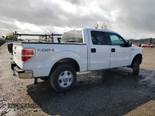 2014 Ford F-150 XL with VIN 1FTFW1EF4EFB50872, listed as a Copart auction lot 46918995 with 164,418 mi miles and Salvage Title. Bid and sale history available at carsss.com. Image 3.