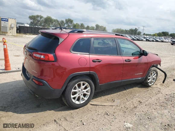 2016 Jeep Cherokee Sport with VIN 1C4PJMAS9GW349118, listed as a Copart auction lot 69532944 with 73,876 mi miles and Salvage Title. Bid and sale history available at carsss.com. Image 3.