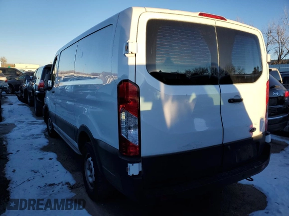 2023 Ford Transit Cargo with VIN 1FTYE1Y82PKA59019, listed as a Copart auction lot 81669074 with 56,345 mi miles and Salvage Title. Bid and sale history available at DreamBid. Image 2.