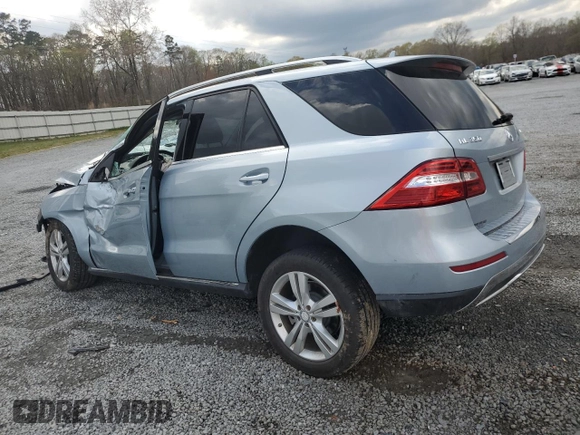 2015 Mercedes-Benz M ML 350 with VIN 4JGDA5HB8FA527137, listed as a Copart auction lot 50331045 with Not Provided miles and Salvage Title. Bid and sale history available at carsss.com. Image 2.