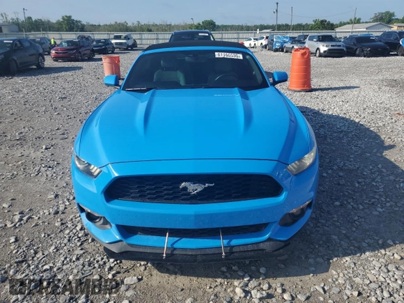 2017 Ford Mustang EcoBoost Premium с VIN 1FATP8UH4H5296037, выставлен на аукционе Copart как лот 61166595 с пробегом 50 282 миль миль и Списание • Salvage title. История ставок и продаж доступна на DreamBid. Изображение 5.