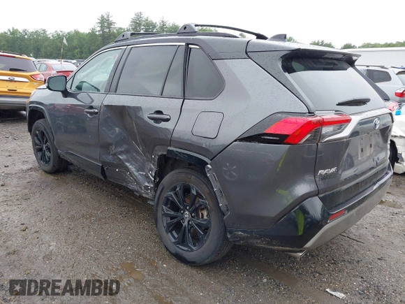 2024 Toyota RAV4 Hybrid XSE with VIN 4T3E6RFV5RU142476, listed as a IAAI auction lot 42524206 with 11,852 mi miles and . Bid and sale history available at DreamBid. Image 3.