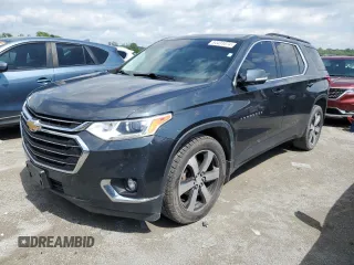 2019 Chevrolet Traverse LT Leather with VIN 1GNEVHKW1KJ202860, listed as a Copart auction lot 54431074 with 77,451 mi miles and Salvage Title. Bid and sale history available at carsss.com. Image 1.