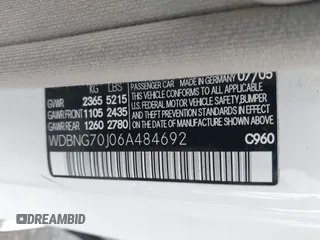 2006 Mercedes-Benz S 430 z VIN WDBNG70J06A484692, wystawiony jako IAAI lot #42185014 z przebiegiem 228 432 mil mil oraz . Historia ofert i sprzedaży dostępna na DreamBid. Obrazek 9.
