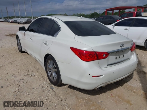 2017 Infiniti Q50 Signature Edition with VIN JN1EV7AP8HM736610, listed as a IAAI auction lot 41611812 with 59,889 mi miles and . Bid and sale history available at DreamBid. Image 3.