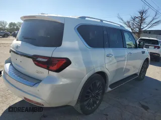 2024 Infiniti QX80 SENSORY with VIN JN8AZ2BE6R9330964, listed as a Copart auction lot 73728104 with 5,123 mi miles and Salvage Title. Bid and sale history available at carsss.com. Image 3.