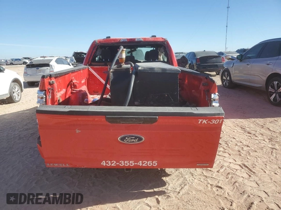 2022 Ford F-150 XL with VIN 1FTEX1EP5NKE34956, listed as a Copart auction lot 85719704 with 41,789 mi miles and Salvage title. Bid and sale history available at DreamBid. Image 6.
