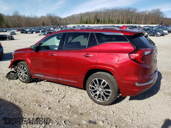 2022 GMC Terrain Denali with VIN 3GKALXEV9NL183440, listed as a Copart auction lot 80845864 with 17,241 mi miles and Salvage title. Bid and sale history available at DreamBid. Image 2.