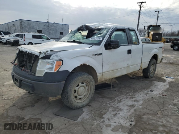 2013 Ford F-150 XL with VIN 1FTEX1EM8DFC06480, listed as a Copart auction lot 42157425 with 0 mi miles and Salvage Title. Bid and sale history available at carsss.com. Image 1.