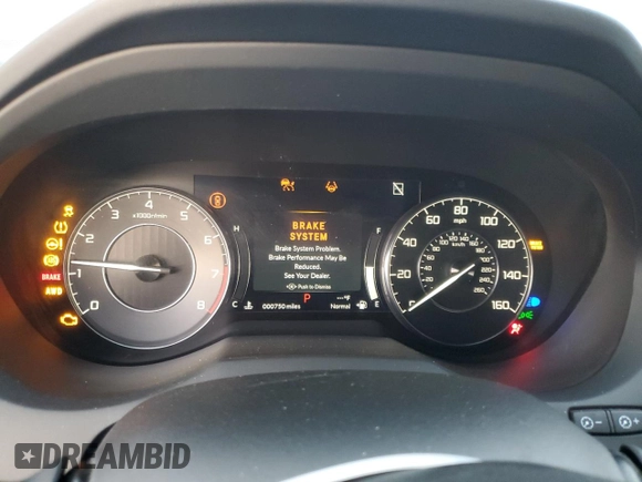 2024 Acura RDX w/Advance Package with VIN 5J8TC2H78RL036730, listed as a Copart auction lot 45636925 with 750 mi miles and Salvage Title. Bid and sale history available at carsss.com. Image 9.