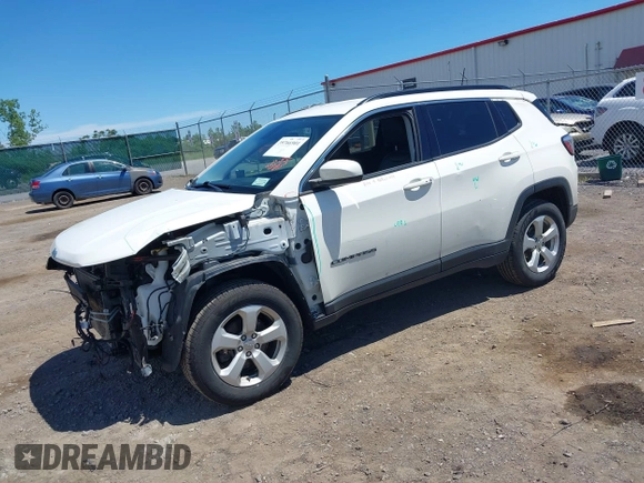 2020 Jeep Compass Latitude with VIN 3C4NJDBBXLT219466, listed as a IAAI auction lot 39766901 with 147,492 mi miles and . Bid and sale history available at DreamBid. Image 18.