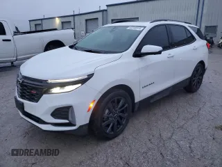 2024 Chevrolet Equinox RS with VIN 3GNAXMEGXRS130622, listed as a Copart auction lot 43240515 with 14,354 mi miles and Salvage Title. Bid and sale history available at DreamBid. Image 1.