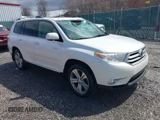 2012 Toyota Highlander Limited with VIN 5TDDK3EH6CS122455, listed as a IAAI auction lot 41824335 with 154,149 mi miles. Bid and sale history available at carsss.com. Image 1.