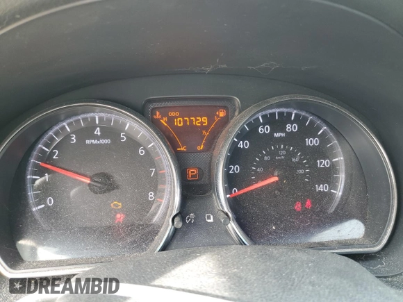 2014 Nissan Versa SV with VIN 3N1CN7AP0EL826895, listed as a Copart auction lot 45021425 with 107,729 mi miles and Salvage Title. Bid and sale history available at DreamBid. Image 9.