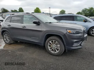 2019 Jeep Cherokee Altitude with VIN 1C4PJMLX1KD471582, listed as a Copart auction lot 55729055 with 76,941 mi miles and Salvage title. Bid and sale history available at DreamBid. Image 4.