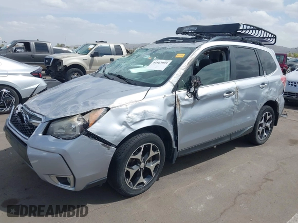 2014 Subaru Forester XT Touring with VIN JF2SJGPC2EH458390, listed as a IAAI auction lot 41923959 with 113,170 mi miles and . Bid and sale history available at DreamBid. Image 2.