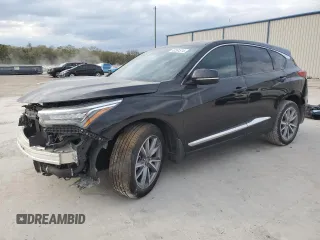 2020 Acura RDX w/Technology Pkg with VIN 5J8TC1H58LL003212, listed as a Copart auction lot 43261514 with 37,660 mi miles. Bid and sale history available at carsss.com. Image 1.