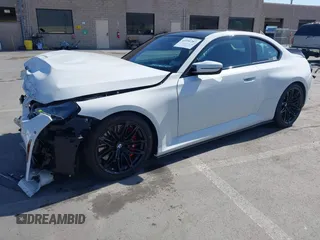 2024 BMW M2 with VIN 3MF13DM08R8E77496, listed as a IAAI auction lot 41950387 with 4,302 mi miles. Bid and sale history available at carsss.com. Image 2.