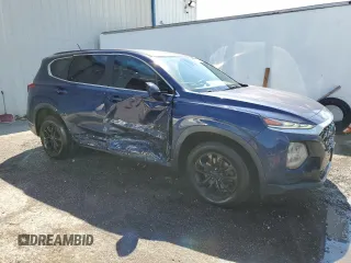 2019 Hyundai Santa Fe SE with VIN 5NMS23AD6KH104064, listed as a Copart auction lot 47028835 with 106,910 mi miles and Non Repairable. Bid and sale history available at DreamBid. Image 4.
