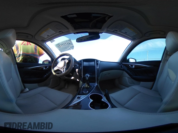 2019 Infiniti Q50 3.0t LUXE with VIN JN1EV7AP7KM513059, listed as a IAAI auction lot 41737122 with 77,337 mi miles. Bid and sale history available at carsss.com. Image 18.