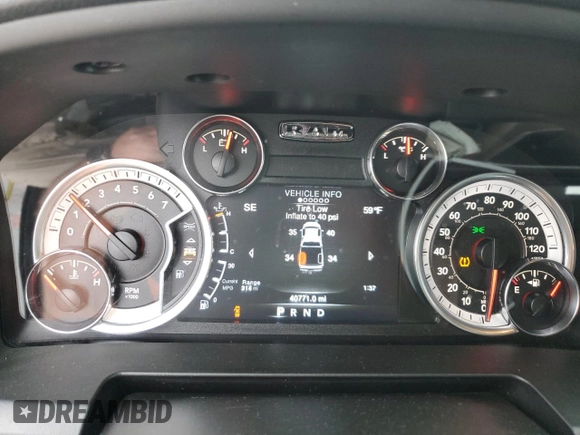 2023 Ram 1500 SLT z VIN 1C6RR6LG2PS564828, wystawiony jako Copart lot #41870845 z przebiegiem 40 771 mil mil oraz Szkoda całkowita • Salvage title. Historia ofert i sprzedaży dostępna na DreamBid. Obrazek 9.