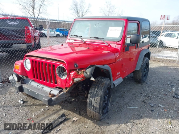 2003 Jeep Wrangler Sport with VIN 1J4FA49S53P305096, listed as a IAAI auction lot 41685209 with 165,247 mi miles. Bid and sale history available at carsss.com. Image 17.