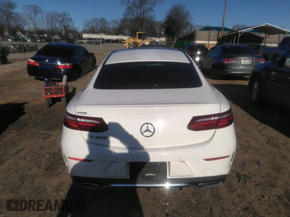 2018 Mercedes-Benz E-Class E 400 with VIN WDD1J6FB2JF050335, listed as a IAAI auction lot 41732691 with 76,660 mi miles. Bid and sale history available at carsss.com. Image 16.