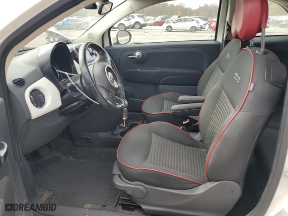 2017 FIAT 500c Pop with VIN 3C3CFFLR7HT700559, listed as a Copart auction lot 78802434 with 41608 miles and Salvage Title. Bid and sale history available at carsss.com. Image 7.
