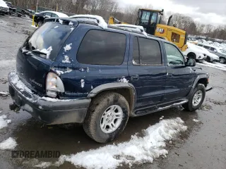 2002 Dodge Durango Sport with VIN 1B4HS38N62F206466, listed as a Copart auction lot 83207134 with 154,145 mi miles and Salvage Title. Bid and sale history available at carsss.com. Image 3.