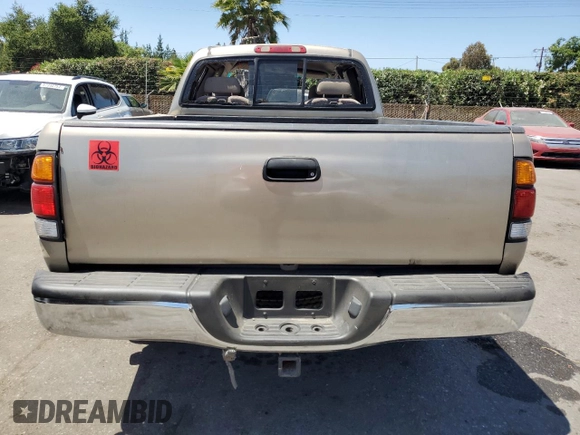 2001 Toyota Tundra SR5 with VIN 5TBRT34121S190183, listed as a Copart auction lot 58151034 with 198,512 mi miles and Non Repairable. Bid and sale history available at DreamBid. Image 6.