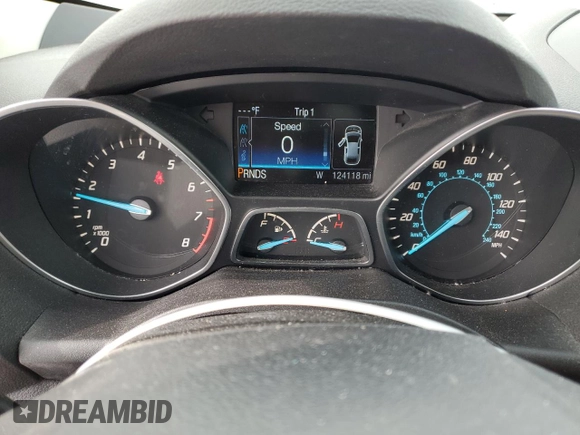 2016 Ford Escape Titanium with VIN 1FMCU9JX1GUB44723, listed as a Copart auction lot 45753105 with 124,118 mi miles and Salvage Title. Bid and sale history available at carsss.com. Image 9.