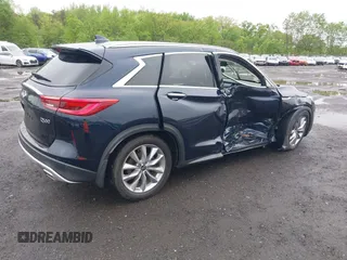2020 Infiniti QX50 Luxe with VIN 3PCAJ5M3XLF107050, listed as a IAAI auction lot 42176146 with 54,347 mi miles and . Bid and sale history available at DreamBid. Image 4.