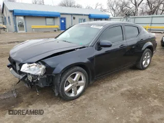 2011 Dodge Avenger Lux with VIN 1B3BD2FG6BN506517, listed as a Copart auction lot 86702824 with 107,708 mi miles and Salvage Title. Bid and sale history available at carsss.com. Image 1.