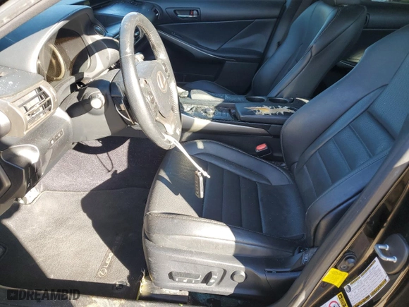 2014 Lexus IS 250 with VIN JTHBF1D29E5035699, listed as a Copart auction lot 80677014 with 121,432 mi miles and Salvage Title. Bid and sale history available at carsss.com. Image 7.