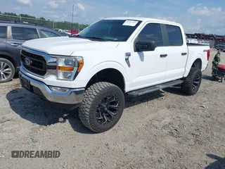 2022 Ford F-150 XL with VIN 1FTFW1E57NFB47648, listed as a IAAI auction lot 42587449 with 38,149 mi miles and . Bid and sale history available at DreamBid. Image 2.