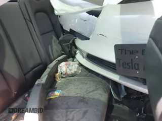 2018 Tesla Model 3 Long Range Battery with VIN 5YJ3E1EA3JF057527, listed as a IAAI auction lot 42072126 with 1 mi miles. Bid and sale history available at carsss.com. Image 8.